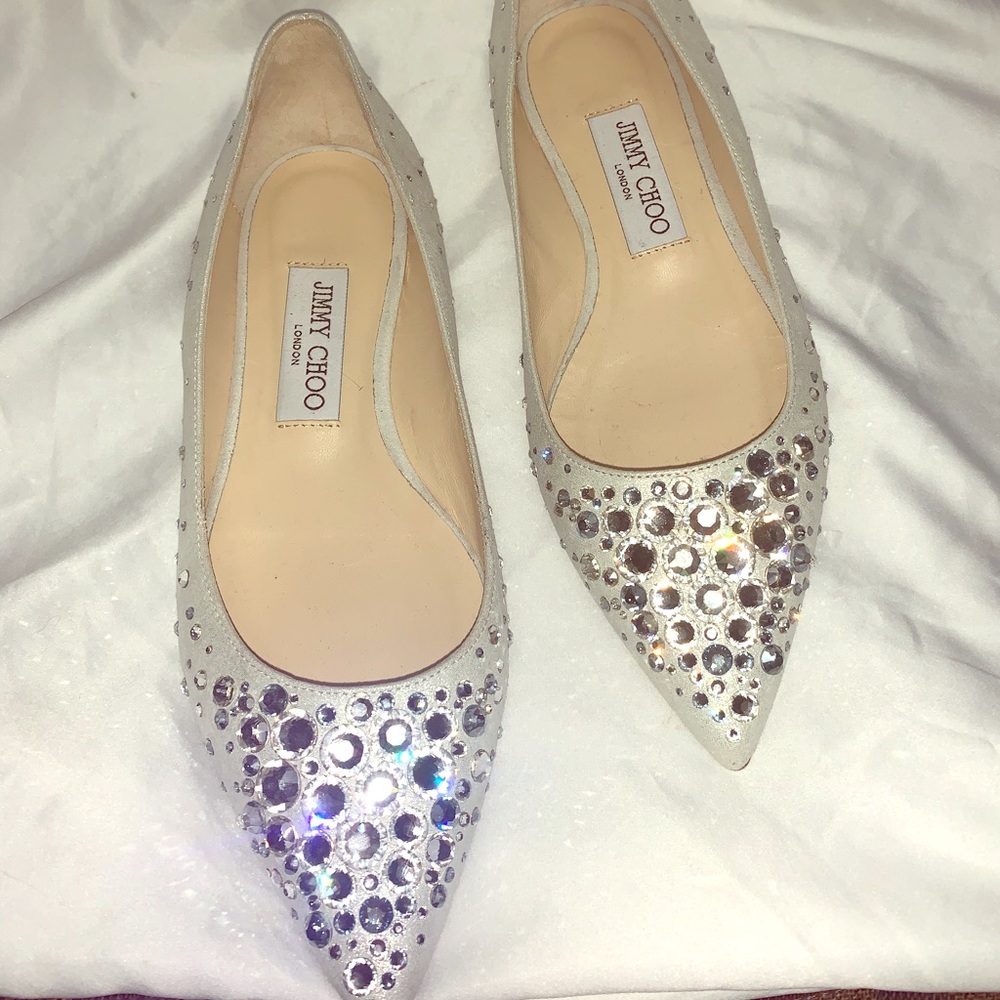 jimmy choo bling out flats new Authentic